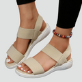 Light sandals with elastic orthopedic straps
