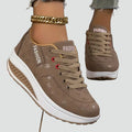 Women's platform sneakers with thick sole for everyday wear