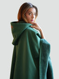 Sweat à capuche oversize pour femme, avec une doublure douce en polaire