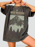 Women's T-shirt with Print and Loose Fit