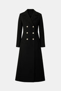 Long manteau en laine pour femme, à double boutonnage, pour le bureau