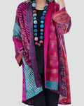 Kimono patchwork pour femme à manches longues, idéal pour toutes les occasions