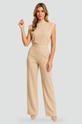 Combinaison-pantalon femme à jambes larges et sans manches