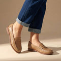 Mocassins pour femme à bout rond et à enfiler