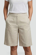 Dames shorts relaxed fit met hoge taille en losse pasvorm