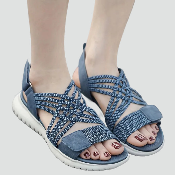 Women's comfortable sporty sandals with velcro for summer walking