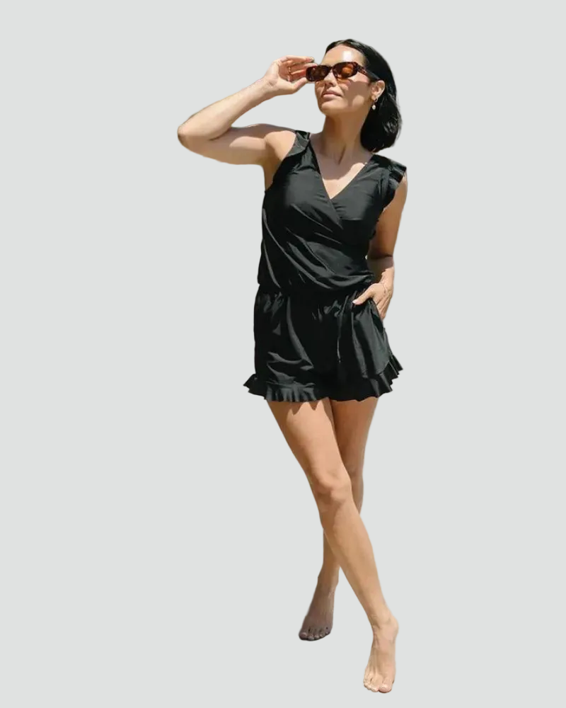 Modelujące damskie jednoczęściowe badpak z wbudowanym biustonoszem