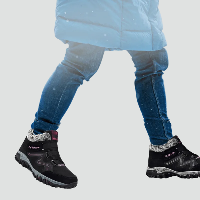 Ciepłe damskie buty zimowe ortopedyczne na śnieg