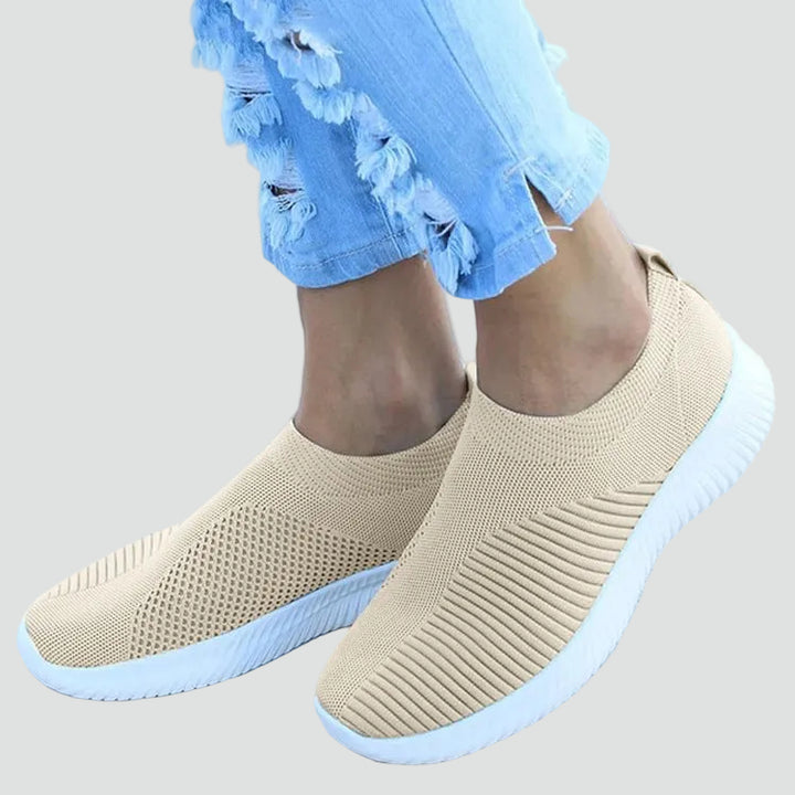 Damskie wsuwane sneakersy ortopedyczne z brokatem i amortyzacją