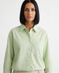 Striped women's blouse loose casual fit