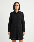 Lace blouse with embroidery and loose fit