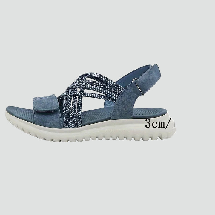 Women's comfortable sporty sandals with velcro for summer walking