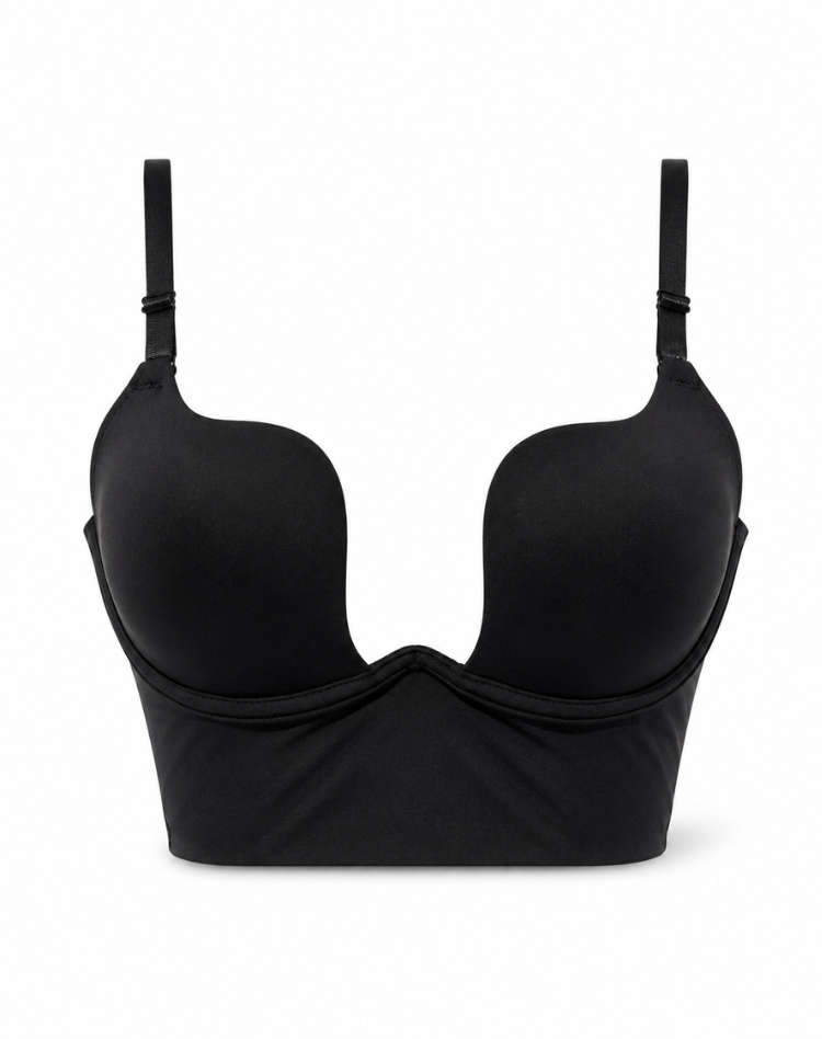 Soutien-gorge autoportant rembourré sans dos avec bretelles réglables pour femme