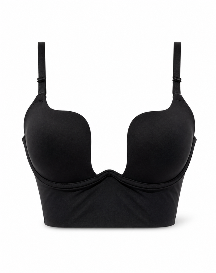 Soutien-gorge autoportant rembourré sans dos avec bretelles réglables pour femme