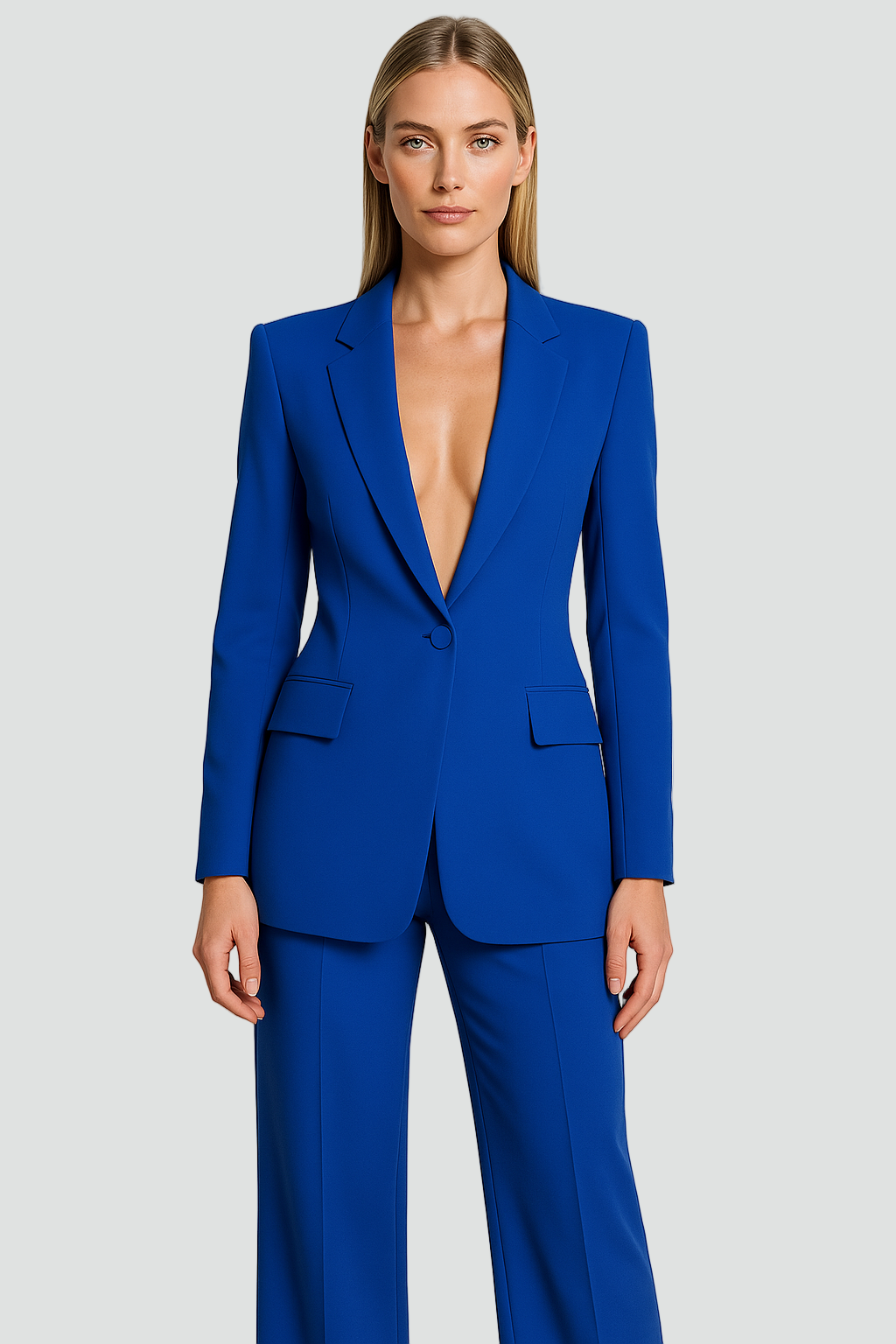 Elegancki garnitur damski blazer pants set marynarka i spodnie