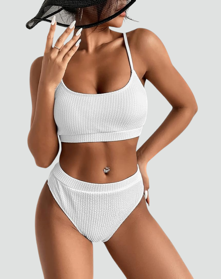 Stylowy Damski Bikini z Teksturą