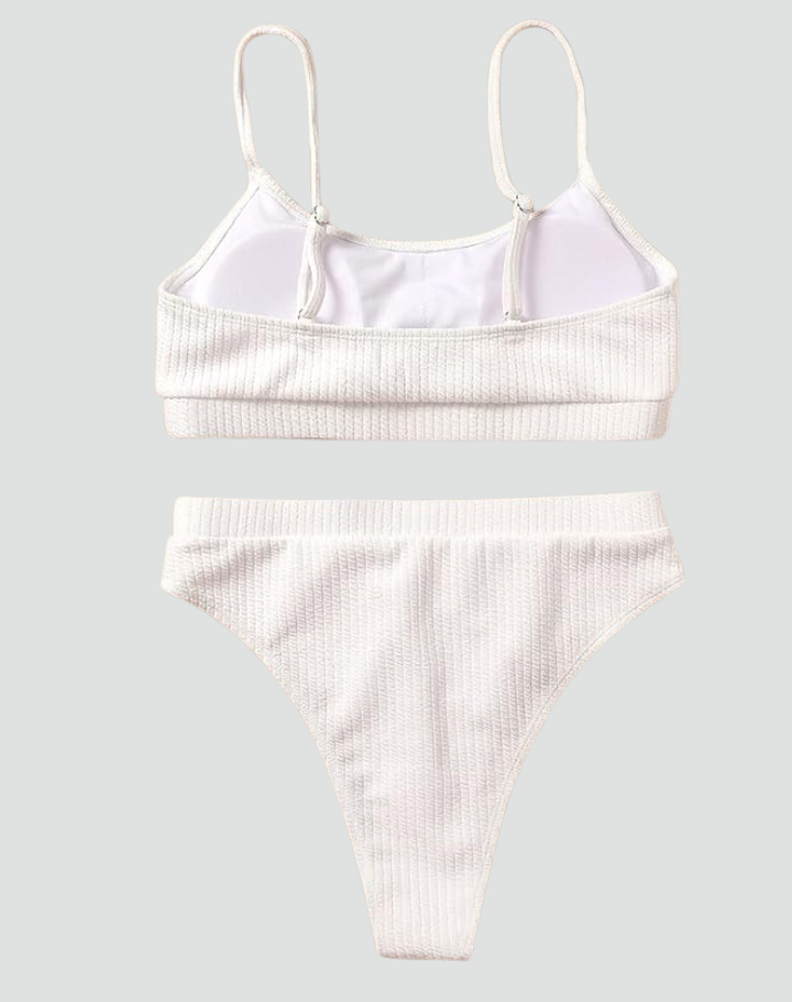 Stylowy Damski Bikini z Teksturą