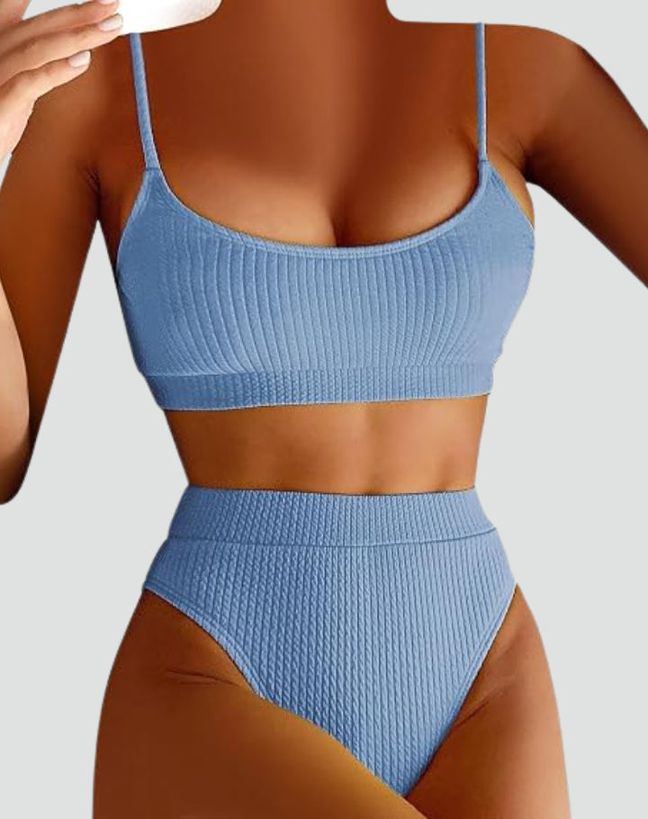 Stylowy Damski Bikini z Teksturą