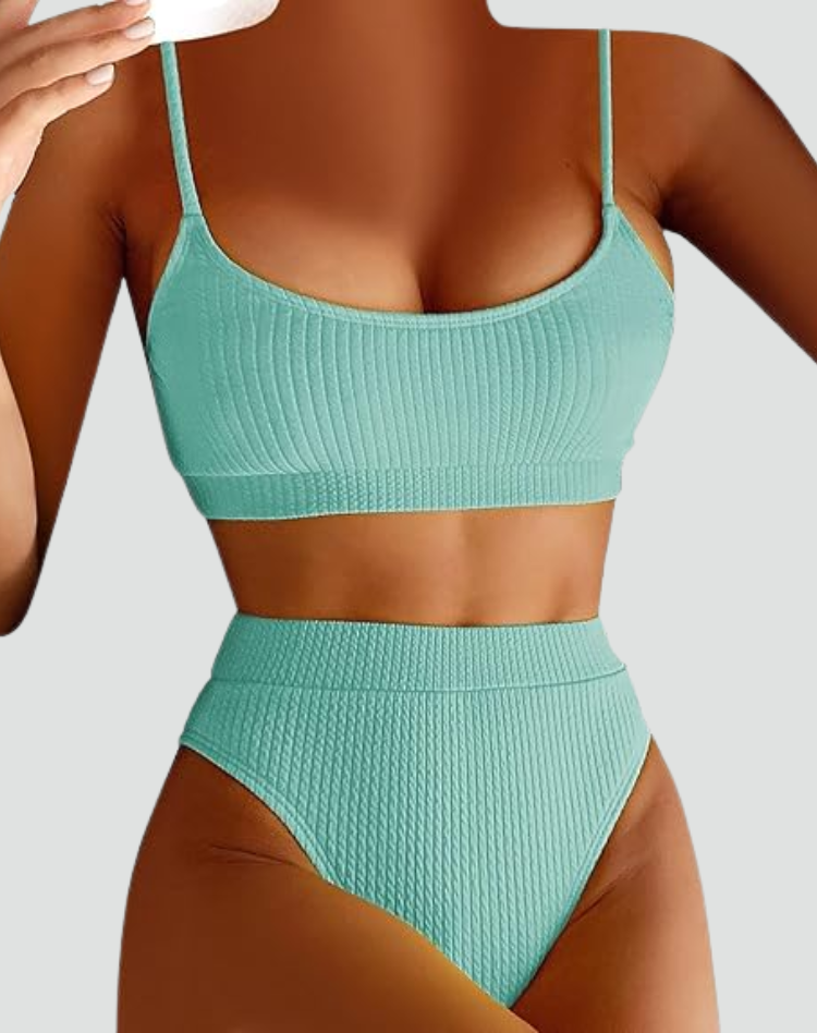 Stylowy Damski Bikini z Teksturą