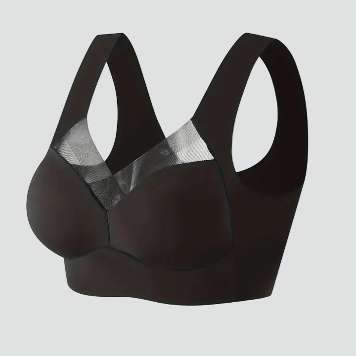 Seamless stretchy push-up top bra