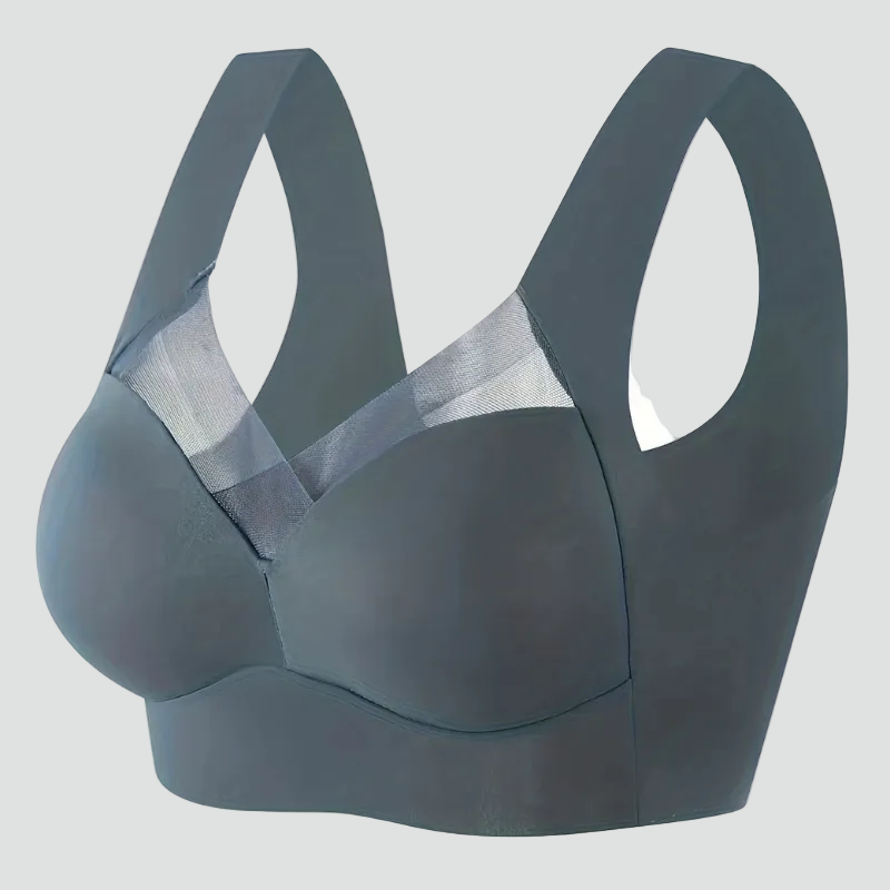 Seamless stretchy push-up top bra