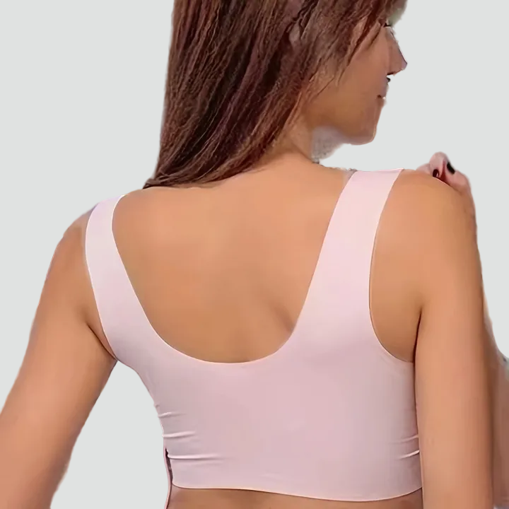 Seamless stretchy push-up top bra