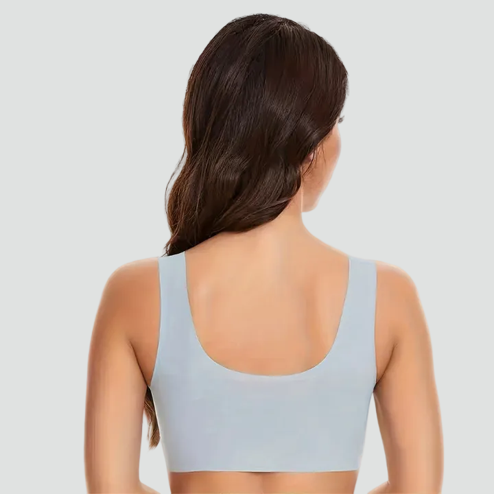 Seamless stretchy push-up top bra