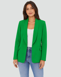 Modern Women's Blazer with Collar and Button Closure, Elegant