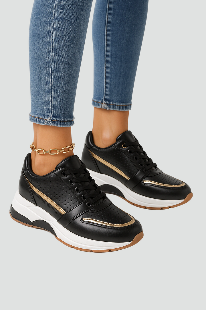 Nowoczesne Wygodne Damskie Buty Sportowe Sznurowane z miękką wkładką