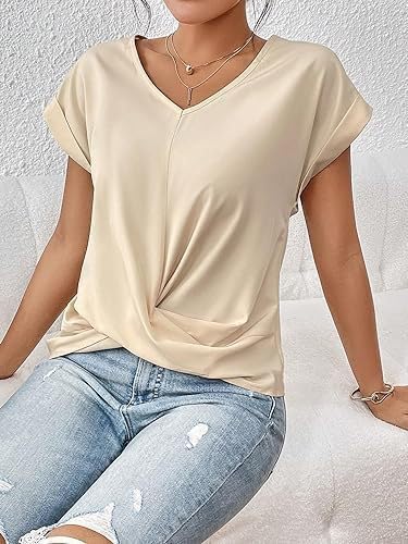 Elegante satijnen mouwloze blouse met opstaande kraag en plooien