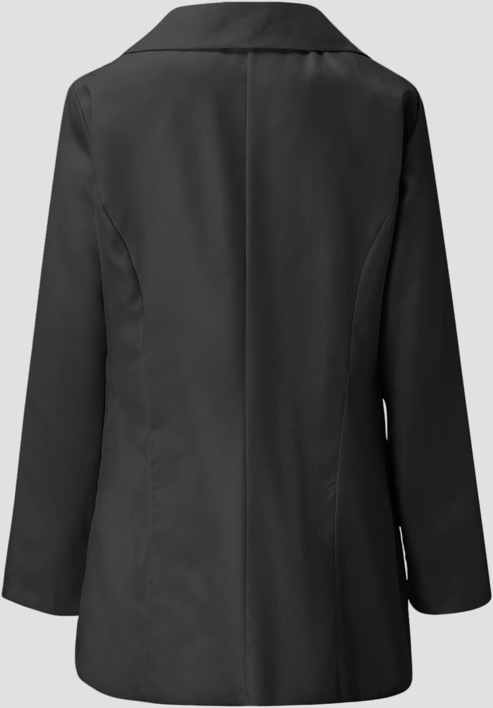 Elegancka długa marynarka damska z klasycznymi klapami