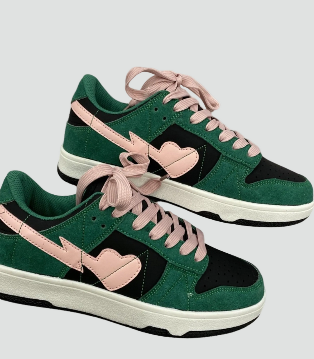 Women's platform sneakers in a sporty style