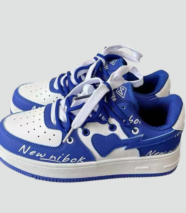 Women's platform sneakers in a sporty style