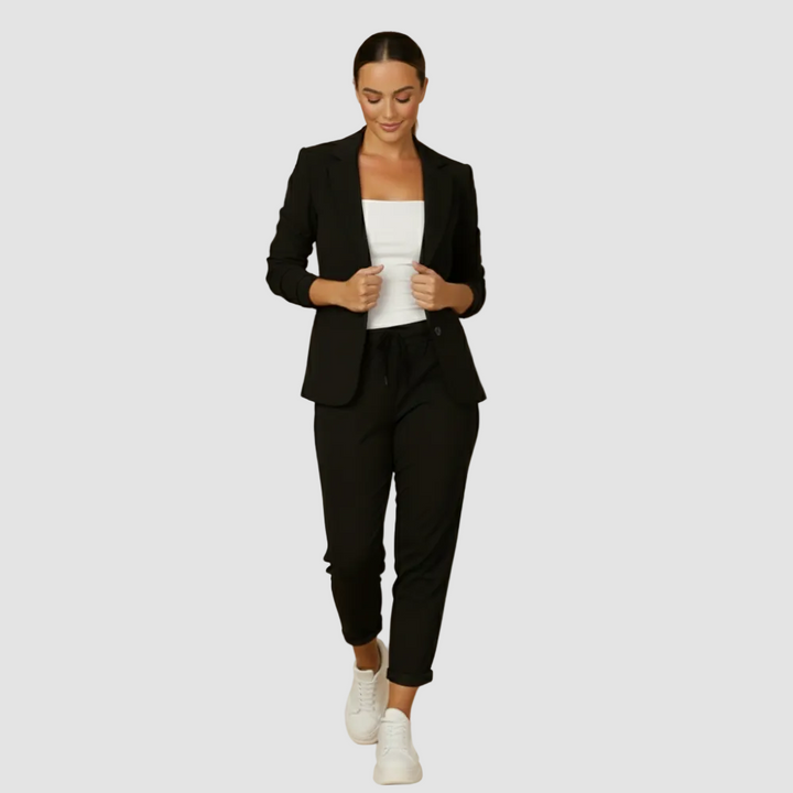 Wygodny sportowy garnitur damski blazer i spodnie jogger