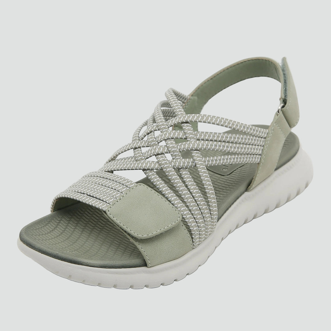 Women's comfortable sporty sandals with velcro for summer walking