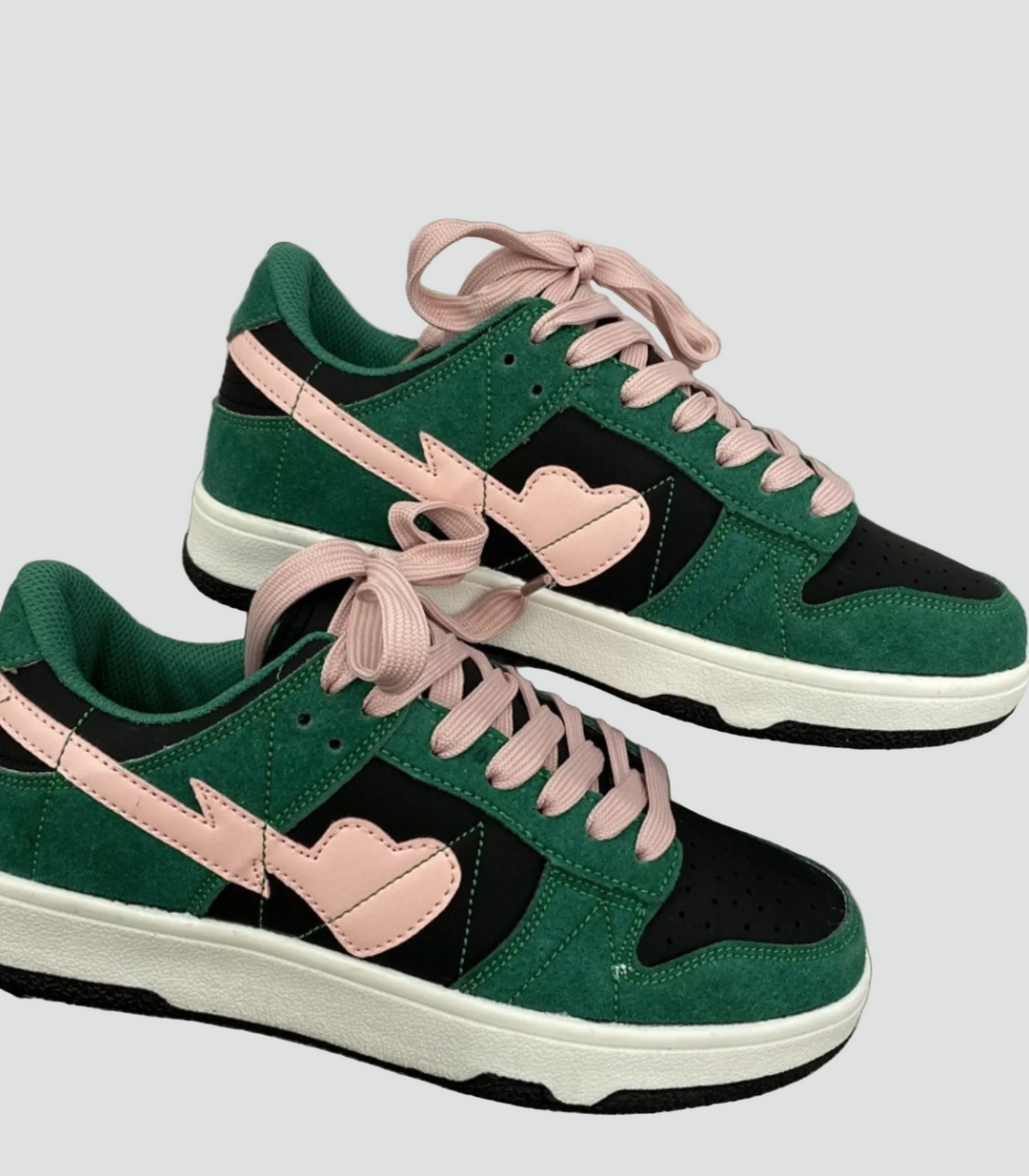 Women's platform sneakers in a sporty style