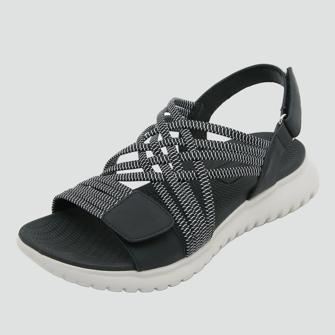 Women's comfortable sporty sandals with velcro for summer walking