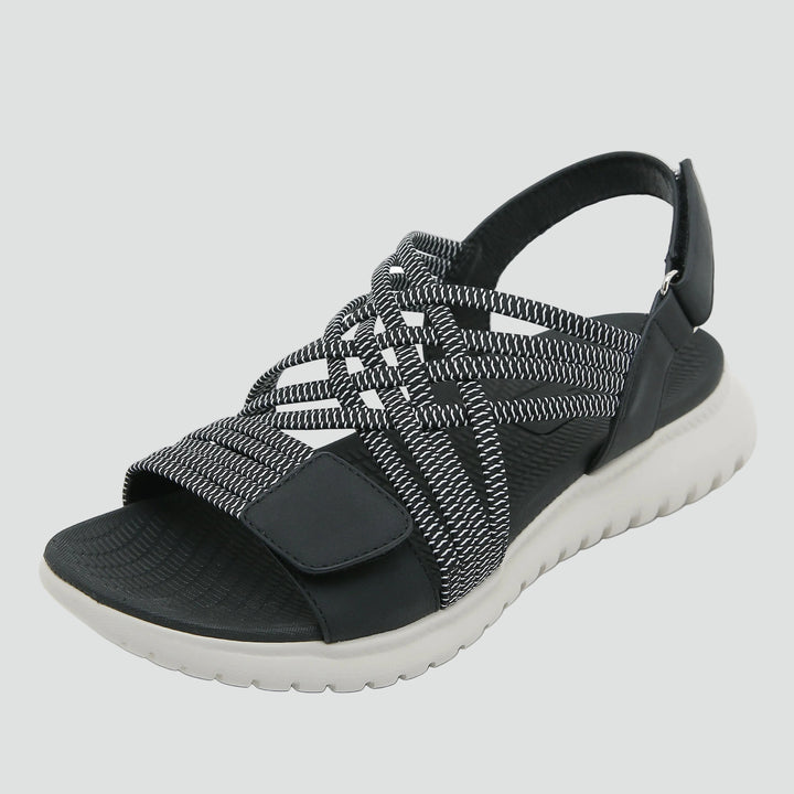 Women's comfortable sporty sandals with velcro for summer walking