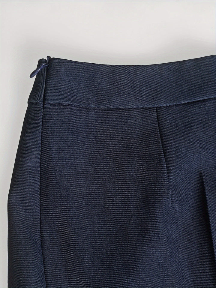 Elegancki garniturowy zestaw damski dwuczęściowy z dopasowaną marynarką