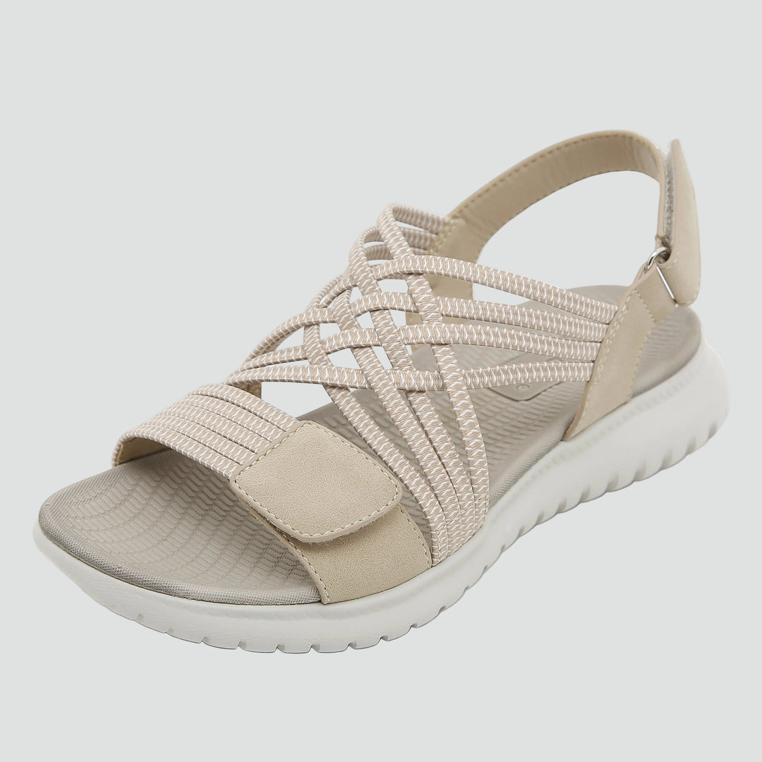 Women's comfortable sporty sandals with velcro for summer walking