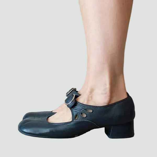 Orthopedic women's ballet flats with strap comfortable for everyday wear