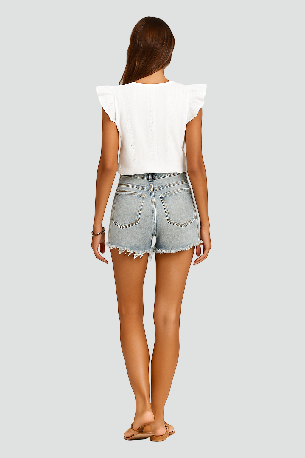 Biała Stylowa Zwiewna Damska Bluzka w kwiatowy wzór