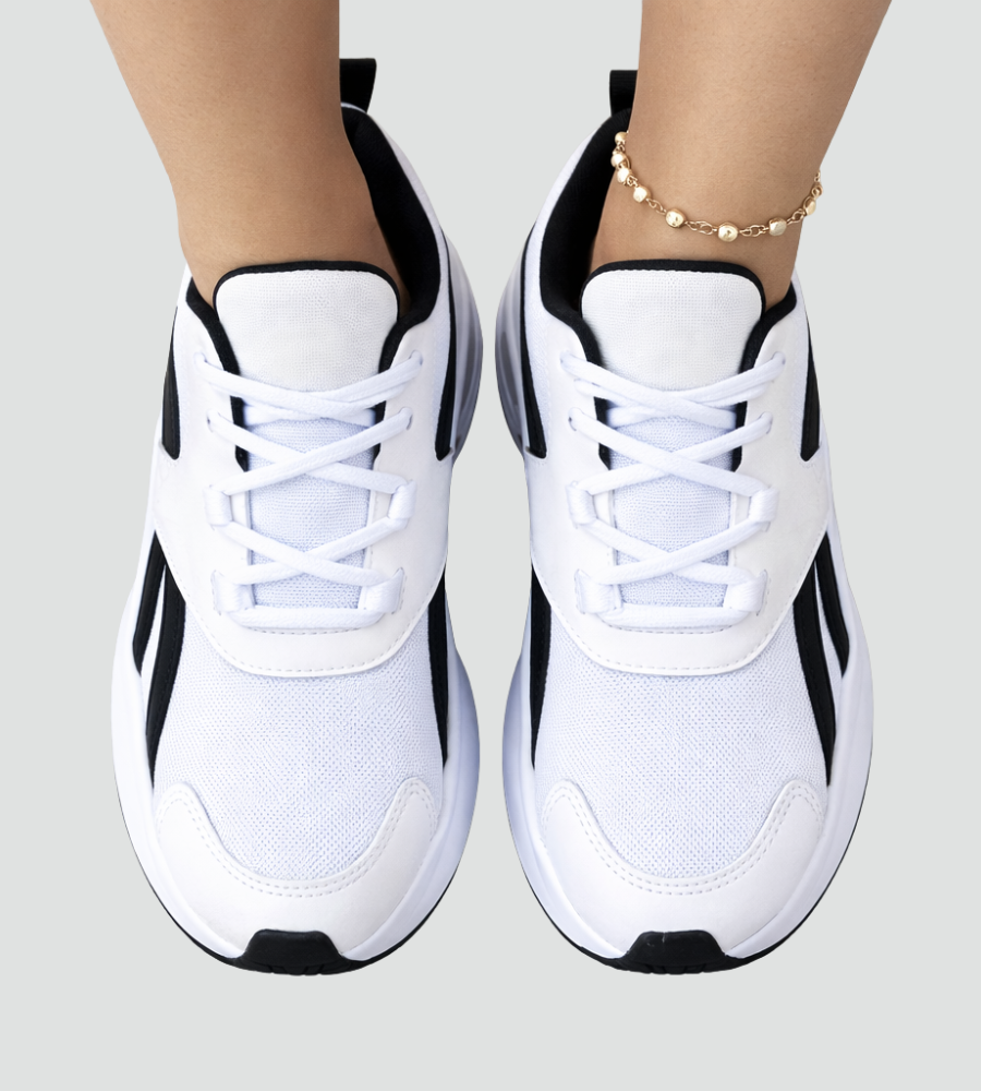 Oddychające damskie sneakersy ortopedyczne na co dzień