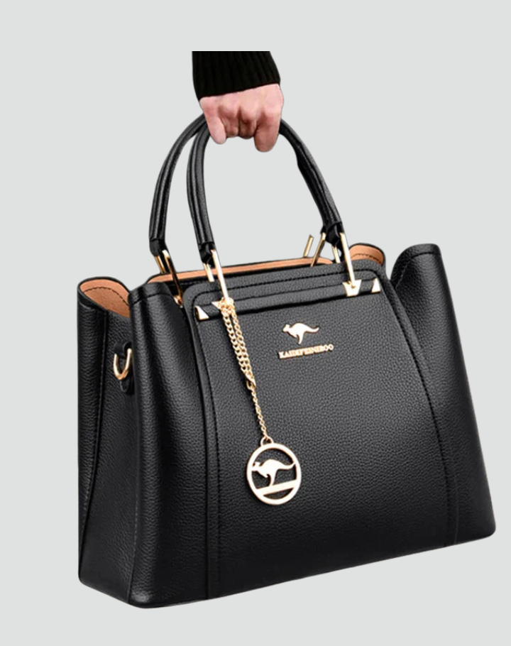 Duża elegancka torebka damska na ramię ze skóry ekologicznej