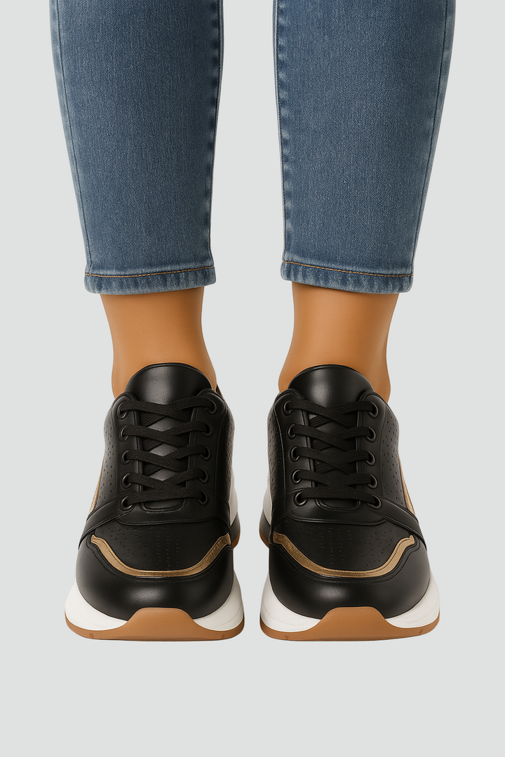 Nowoczesne Wygodne Damskie Buty Sportowe Sznurowane z miękką wkładką