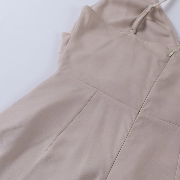 Elegancka długa sukienka koktajlowa wieczorowa z rozcięciem