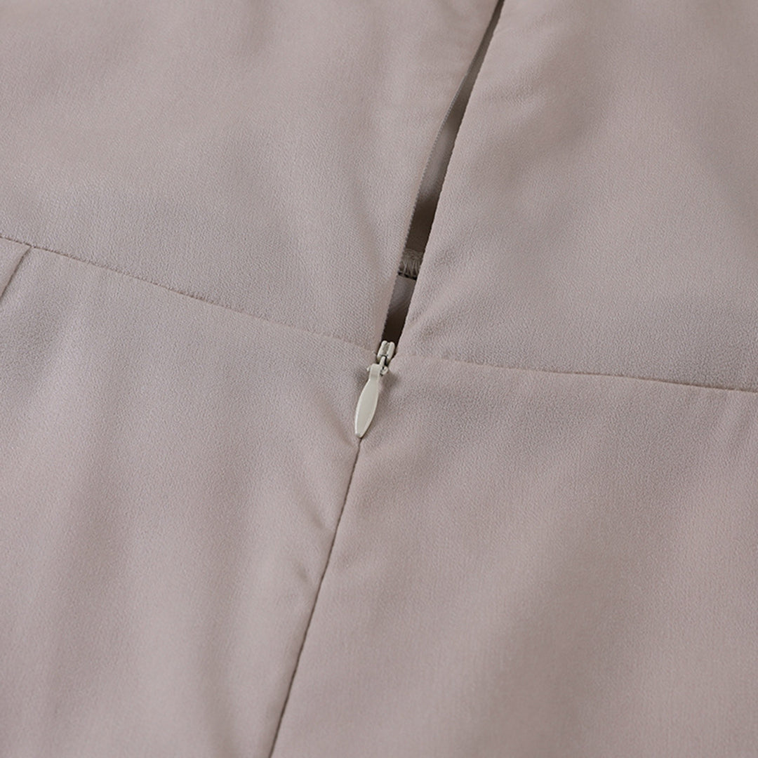 Elegancka długa sukienka koktajlowa wieczorowa z rozcięciem