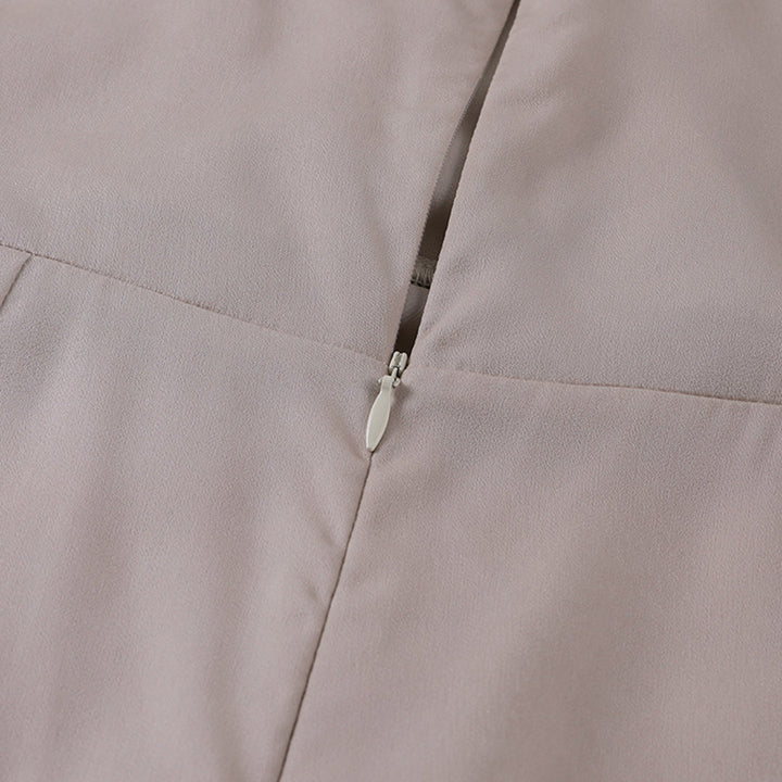 Elegancka długa sukienka koktajlowa wieczorowa z rozcięciem