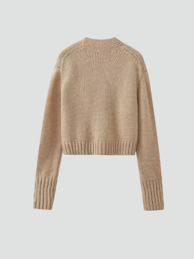 Cardigan chaud pour femme en tricot avec poches