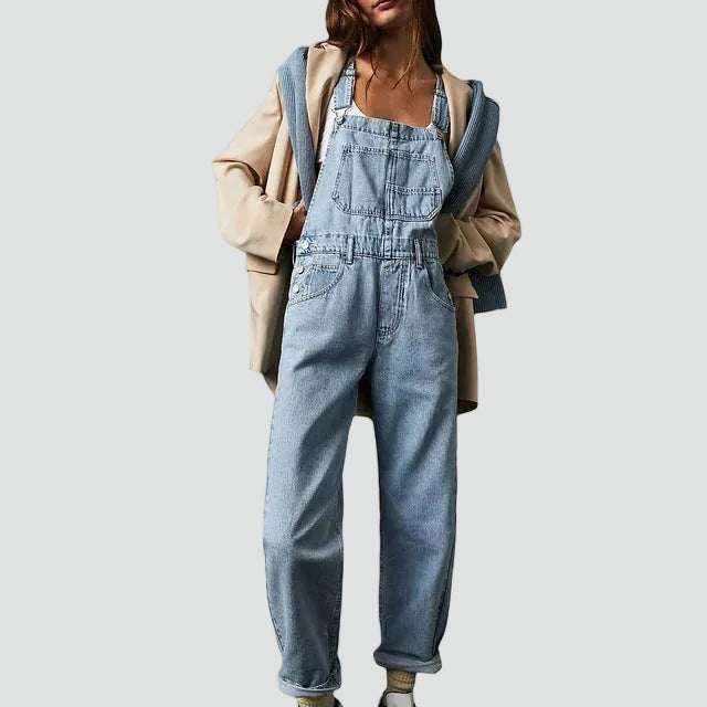 Loose fit tuinbroek met rechte pijpen